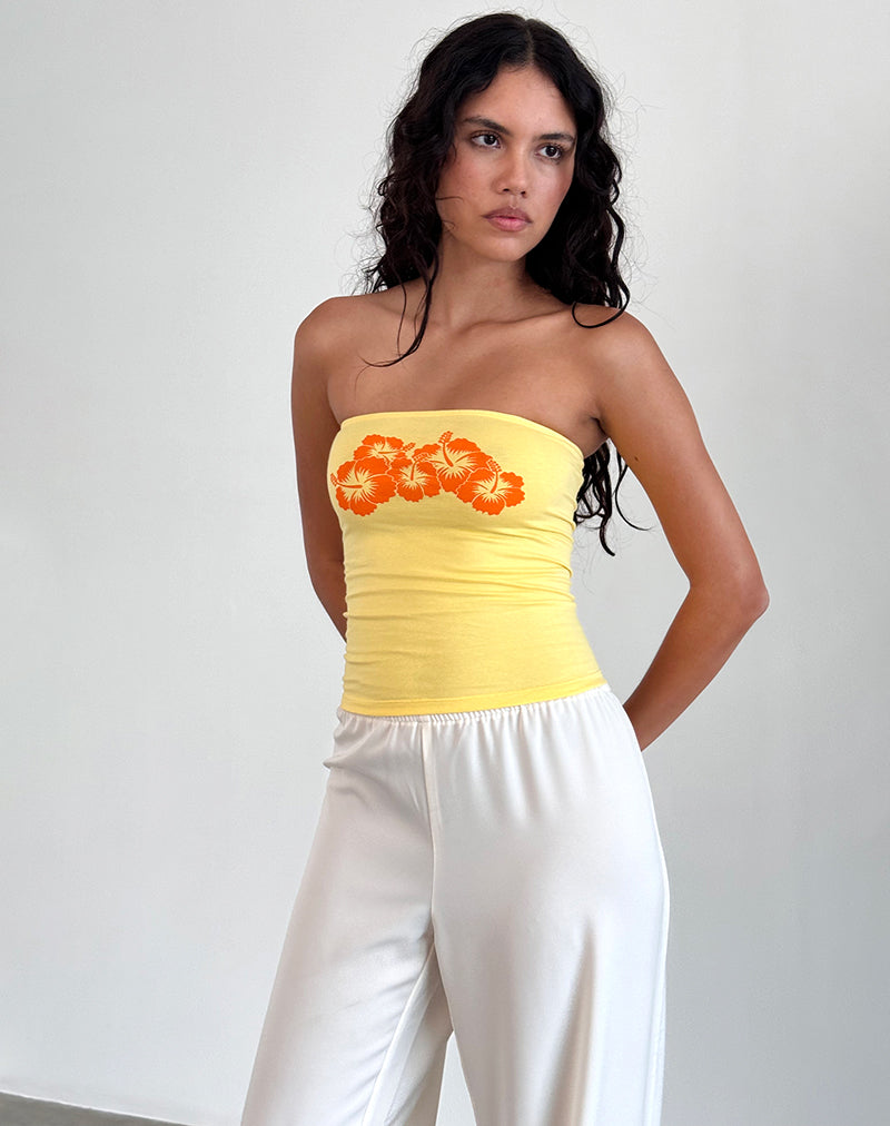 Afbeelding van Shaelo Bandeau Top in Limonade Sinaasappel Hisbiscus