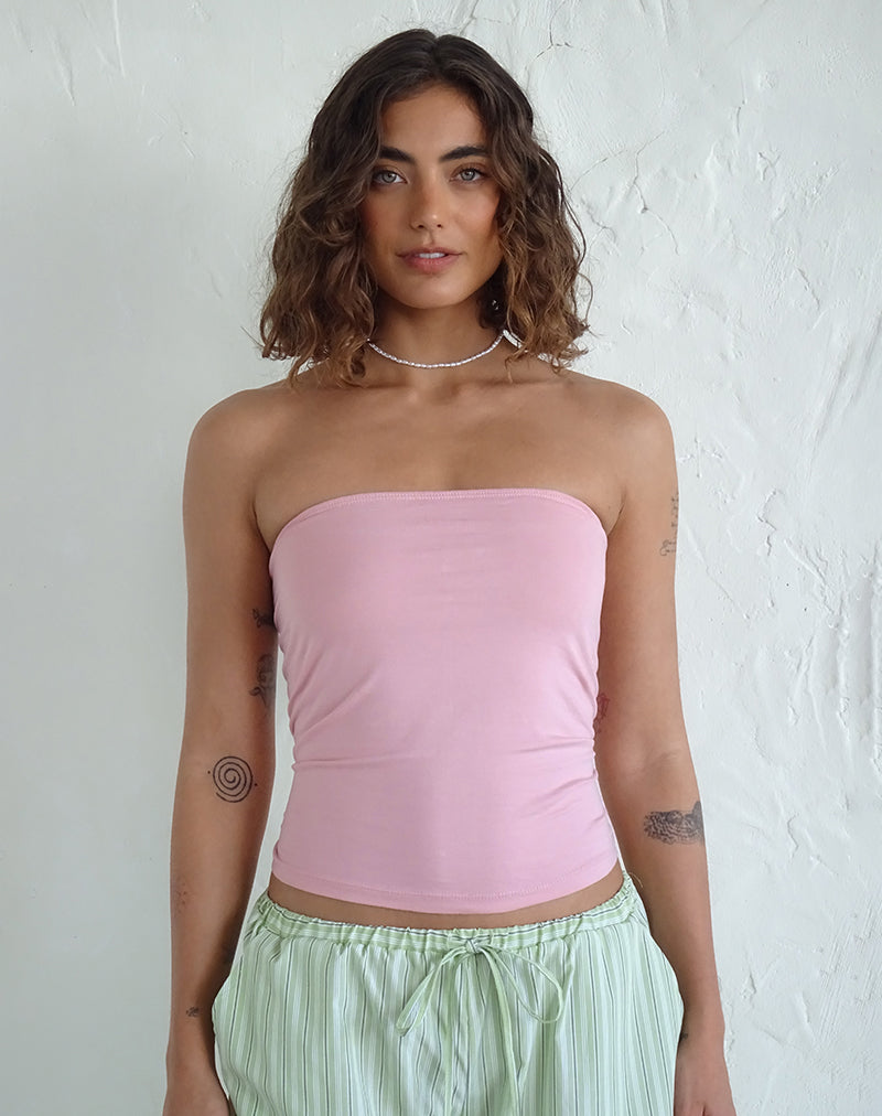 Afbeelding van Shaelo Bandeau Top in Pink Lady