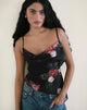 Afbeelding van Shahira Top in Renaissance Rose Zwart