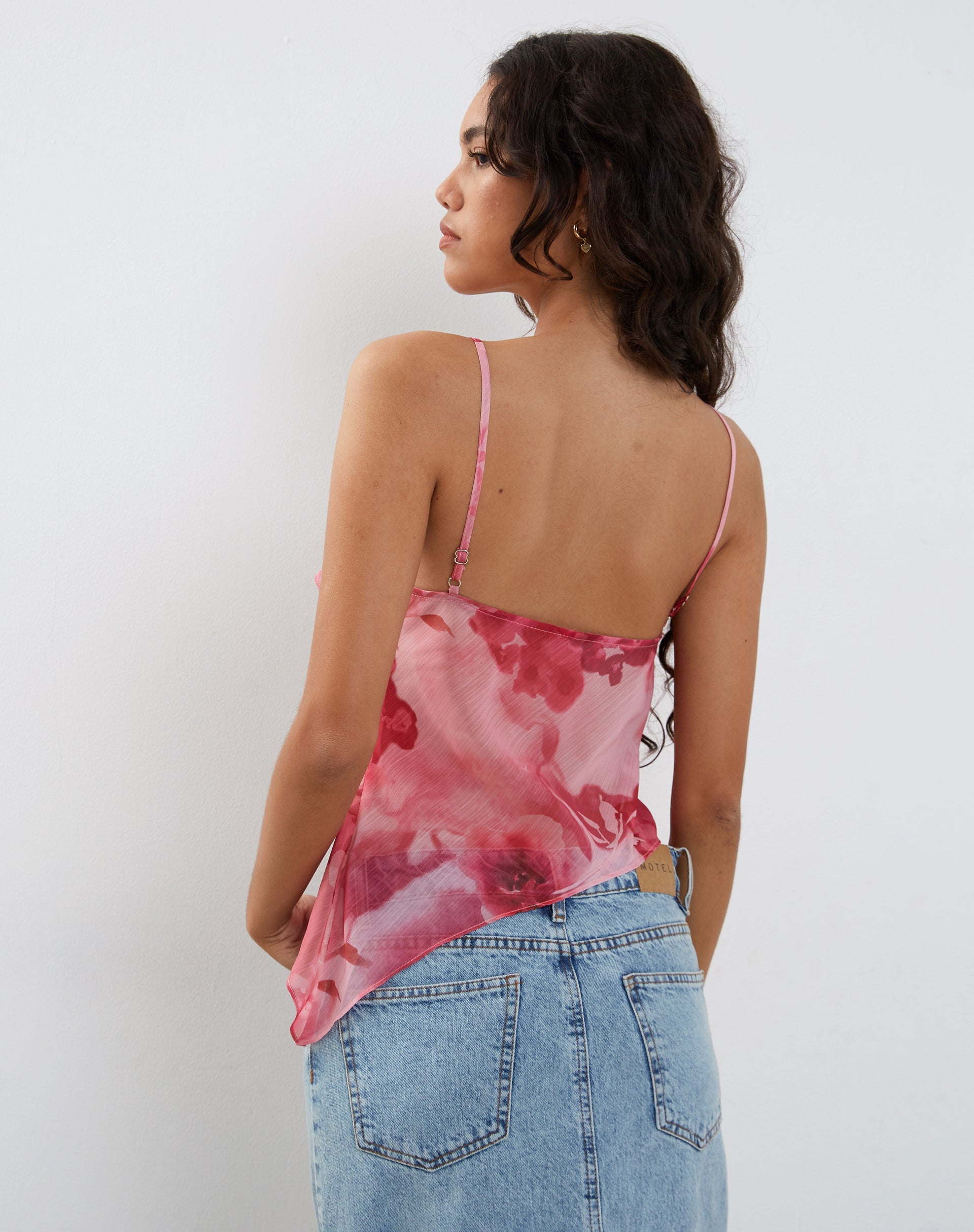 Afbeelding van Shahira Top in Aquarel Bloemig Roze