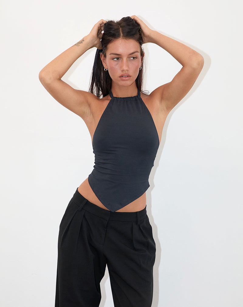 Afbeelding van Shalas Halter Top in Jersey Oceaan Storm