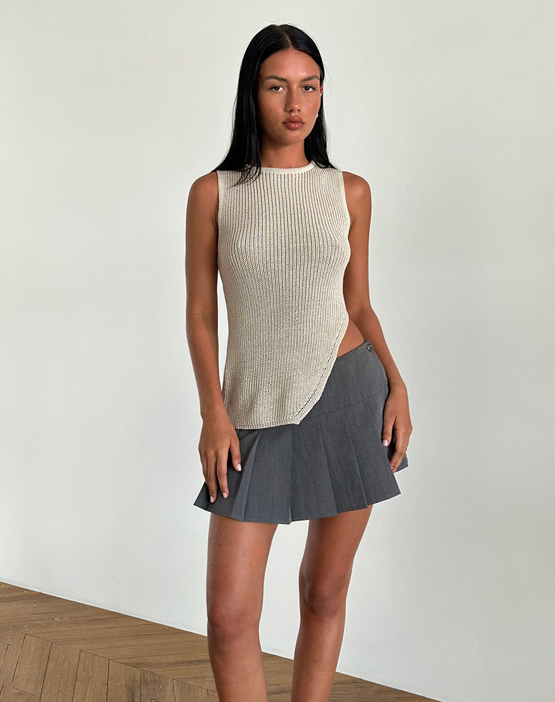 Shartina Tanktop in Natuurlijk breisel