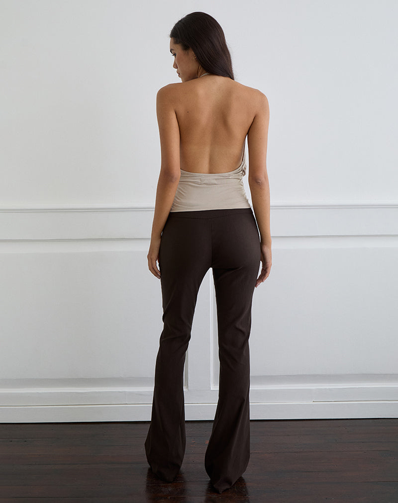Afbeelding van Sherlyn Halter Top in Cupro Havermelk