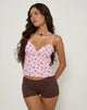 Afbeelding van Shiroy Top in Bloemige Romantiek Roze