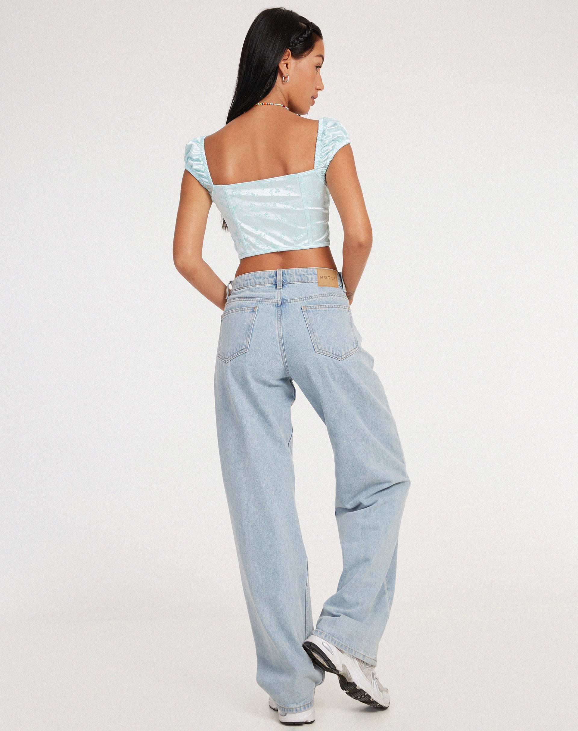 Afbeelding van Silicia Corset Top in Botanist Flocking Spearmint