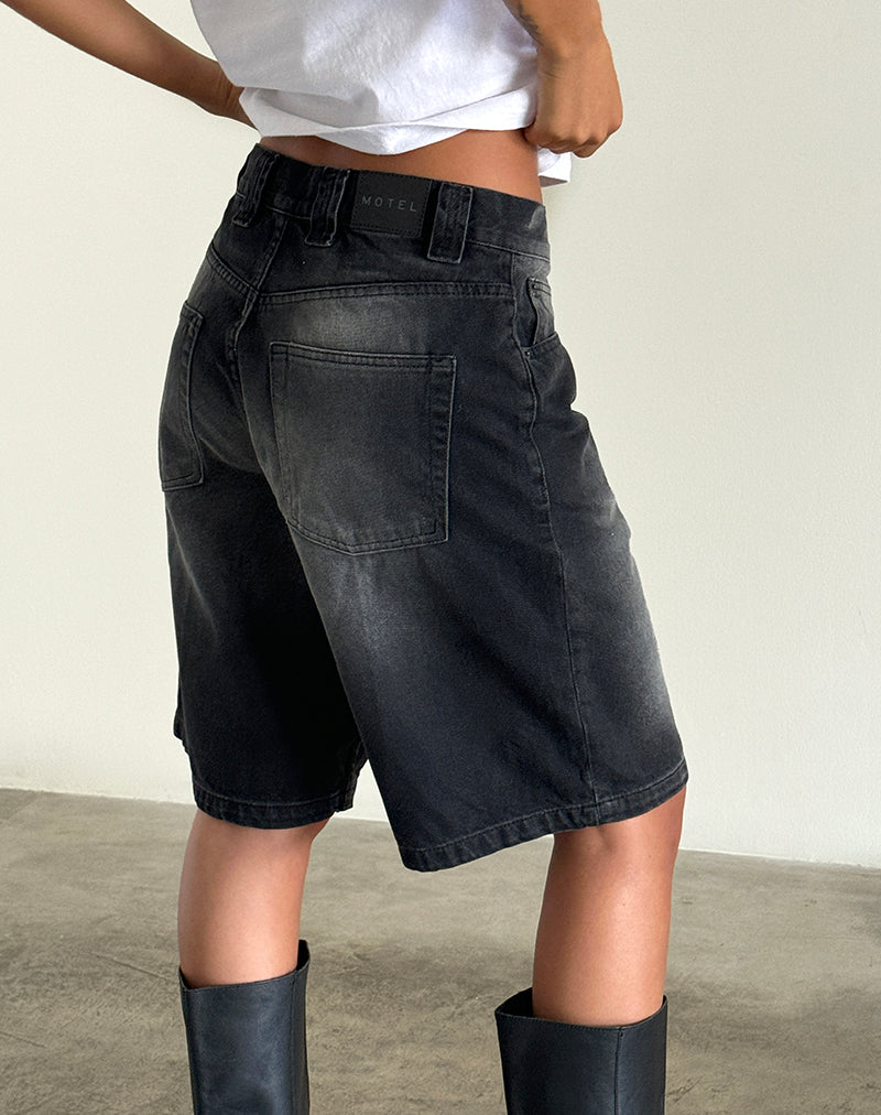 Afbeelding van Low Rise Skater Short in Extreem Zwart