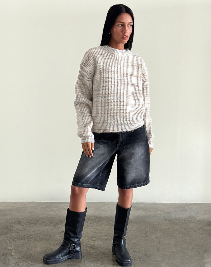 Afbeelding van Low Rise Skater Short in Extreem Zwart