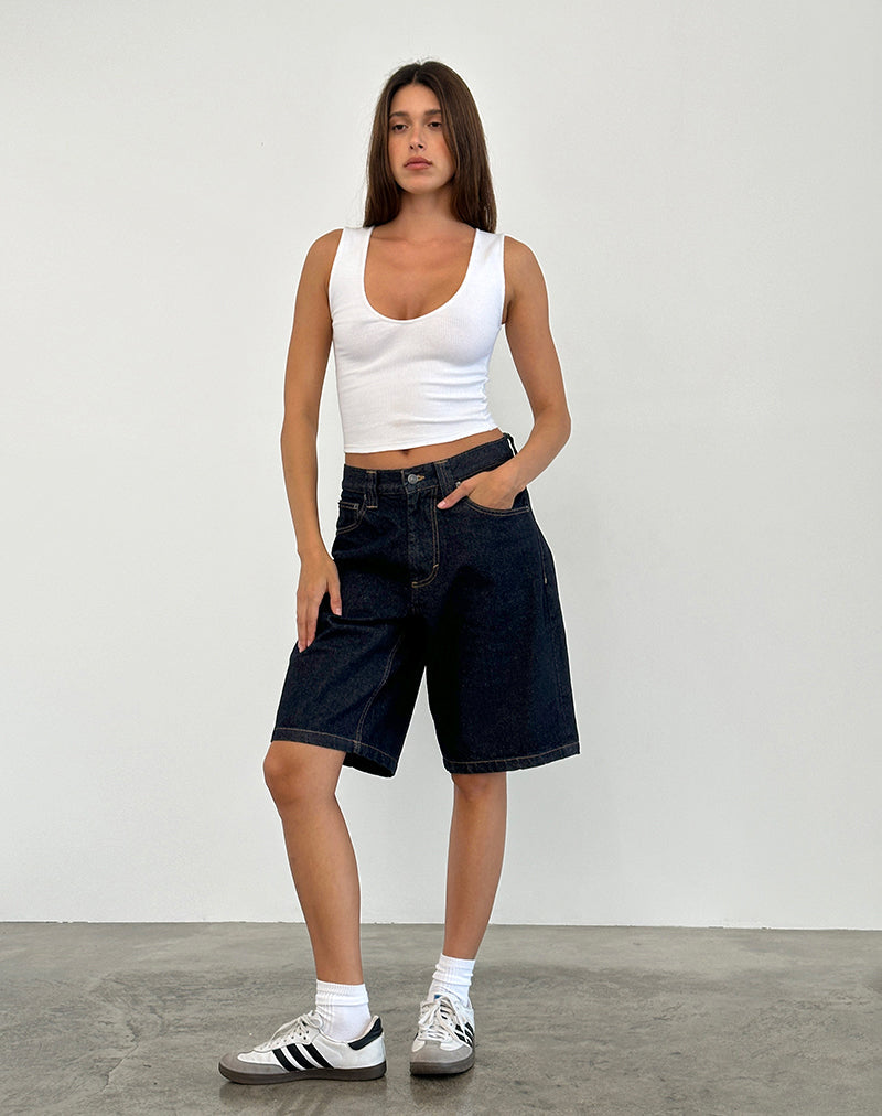 Afbeelding van Low Rise Skater Short in Indigo