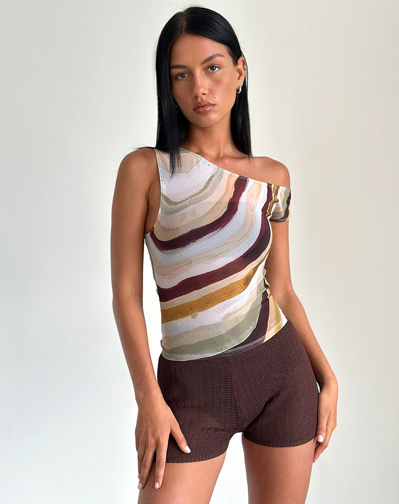 Afbeelding van Sohan Asymetrische Top in Mesh Wiggle Sunset