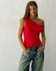Afbeelding van Sohan Twist Top met mouwen in Rood