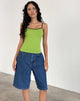 Afbeelding van Solani Top in Wasabi met zwarte bies
