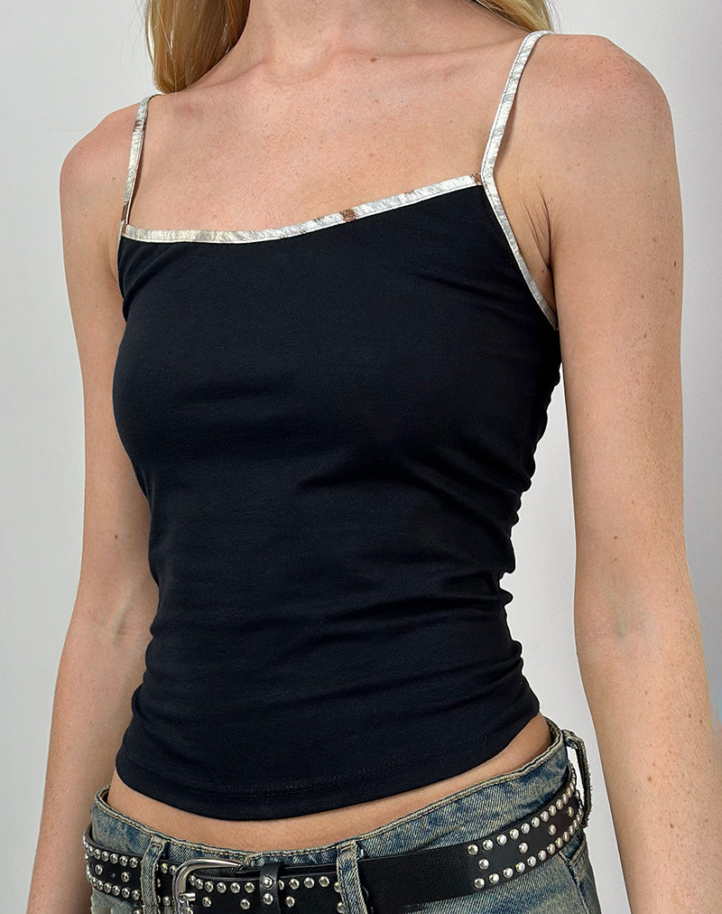 Solani Top in zwart met Bambi Dierenband