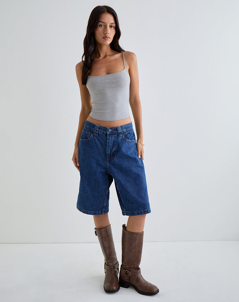 Solay Vest Top in Grijs Marl