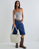 Afbeelding van Sota Polka Twill Tas in Wit en Zwart