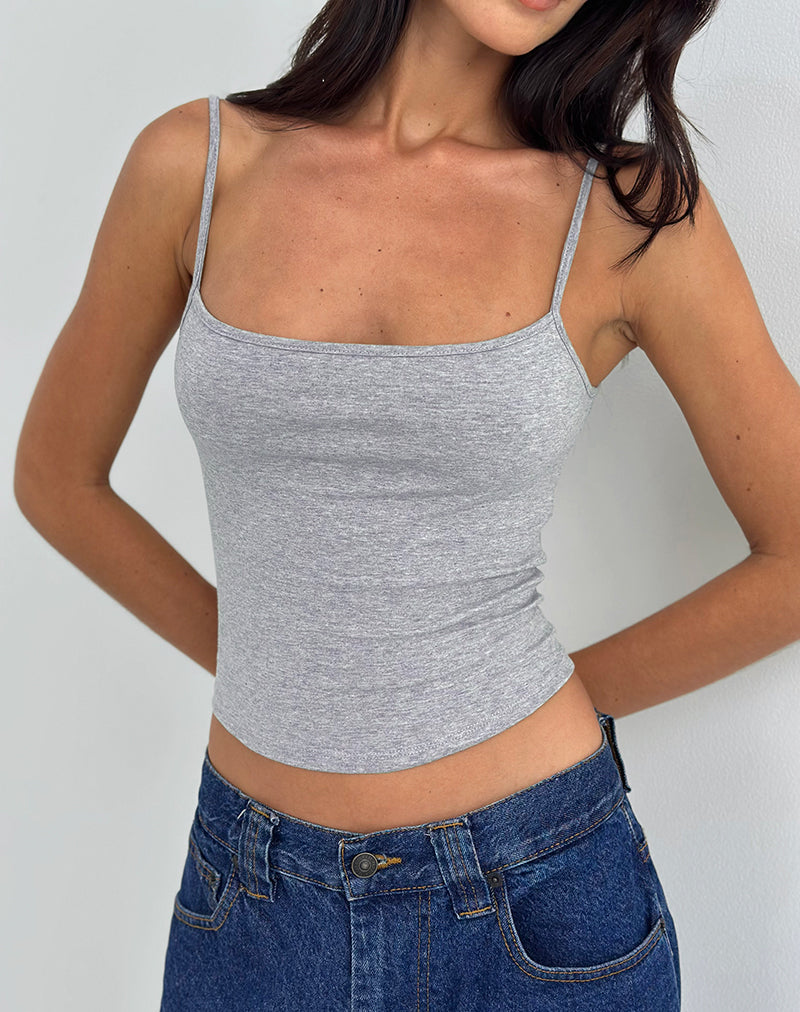 Afbeelding van Solay Vest Top in Grijs Marl