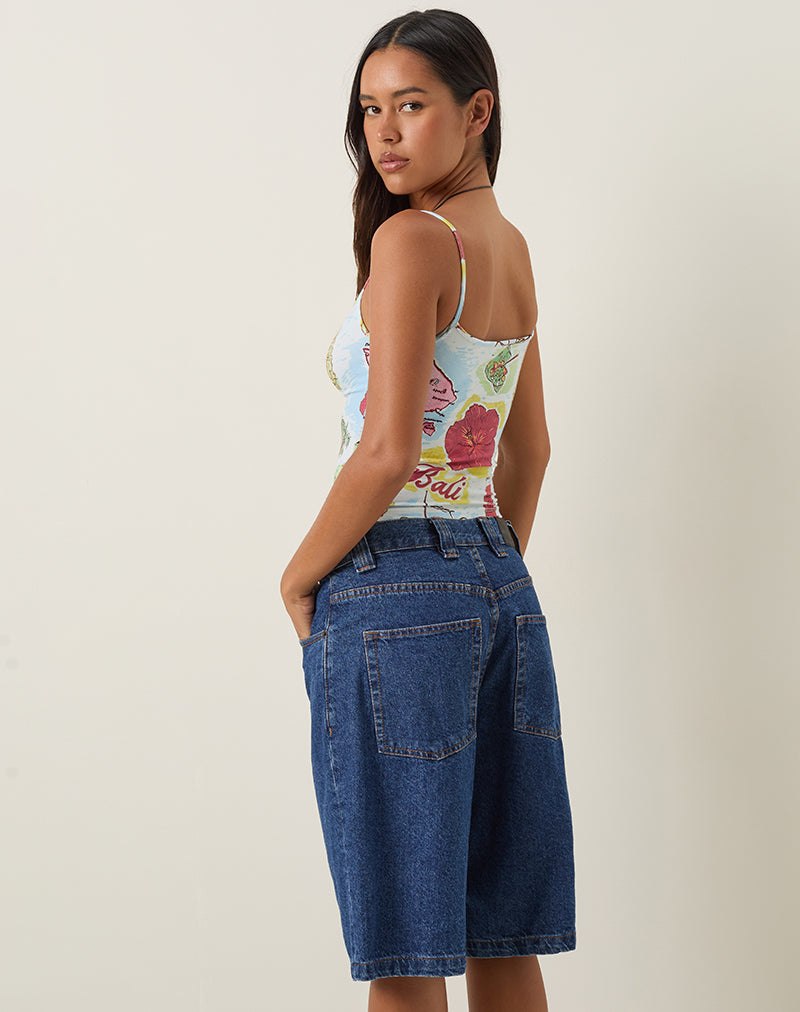 Afbeelding van Solay Cami Top in Bali Blue
