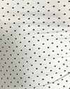 Wit met zwarte micro-polka