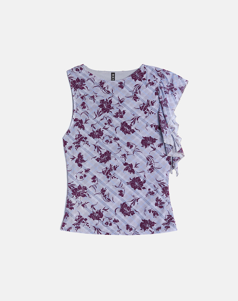 Soyan Asymmetrische Top in Lotus vlokruit Lavendel