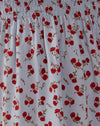 Blauw gebloemd ditsy