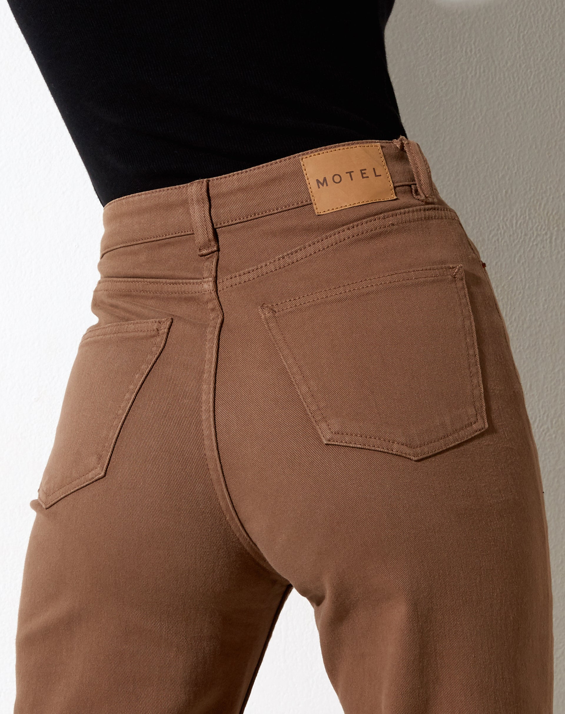 Afbeelding van Rechte Benen Jeans in Rijk Bruin