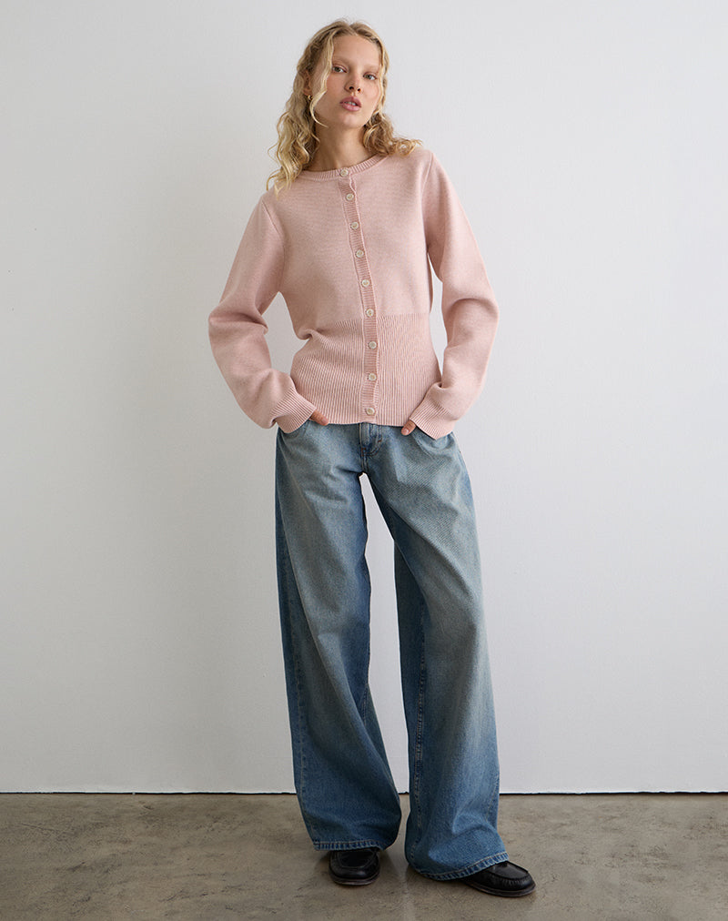 Afbeelding van Subra Vest met lange mouwen in Roze
