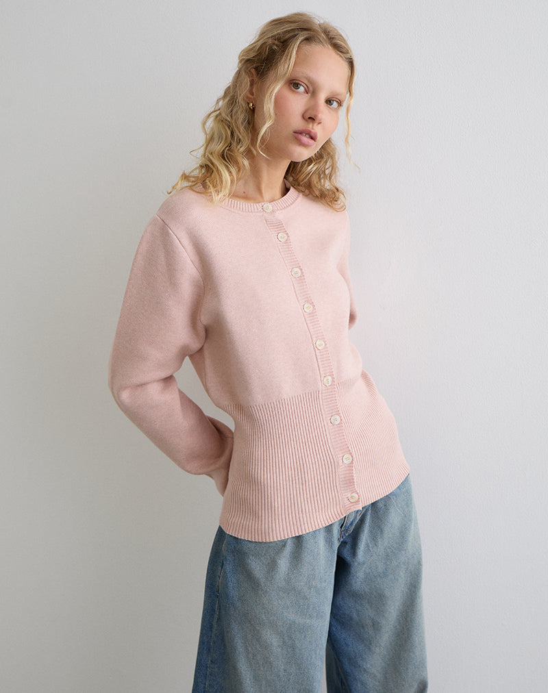 Afbeelding van Subra Vest met lange mouwen in Roze