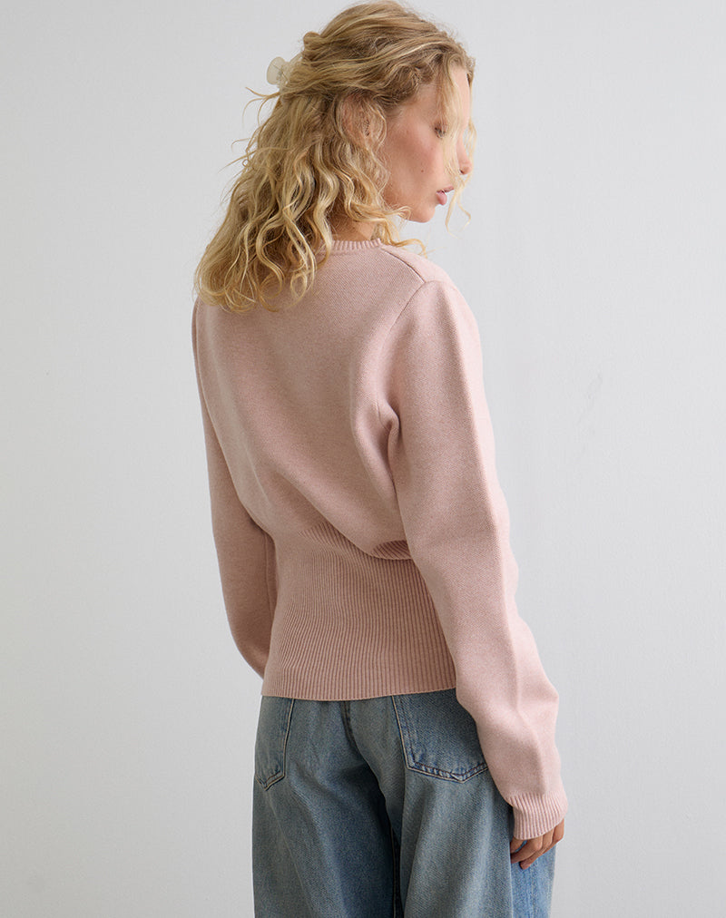 Afbeelding van Subra Vest met lange mouwen in Roze