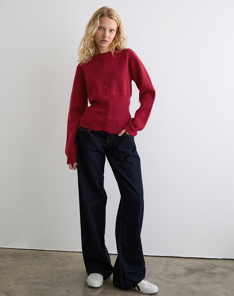 Afbeelding van Subra Vest met lange mouwen in Rood