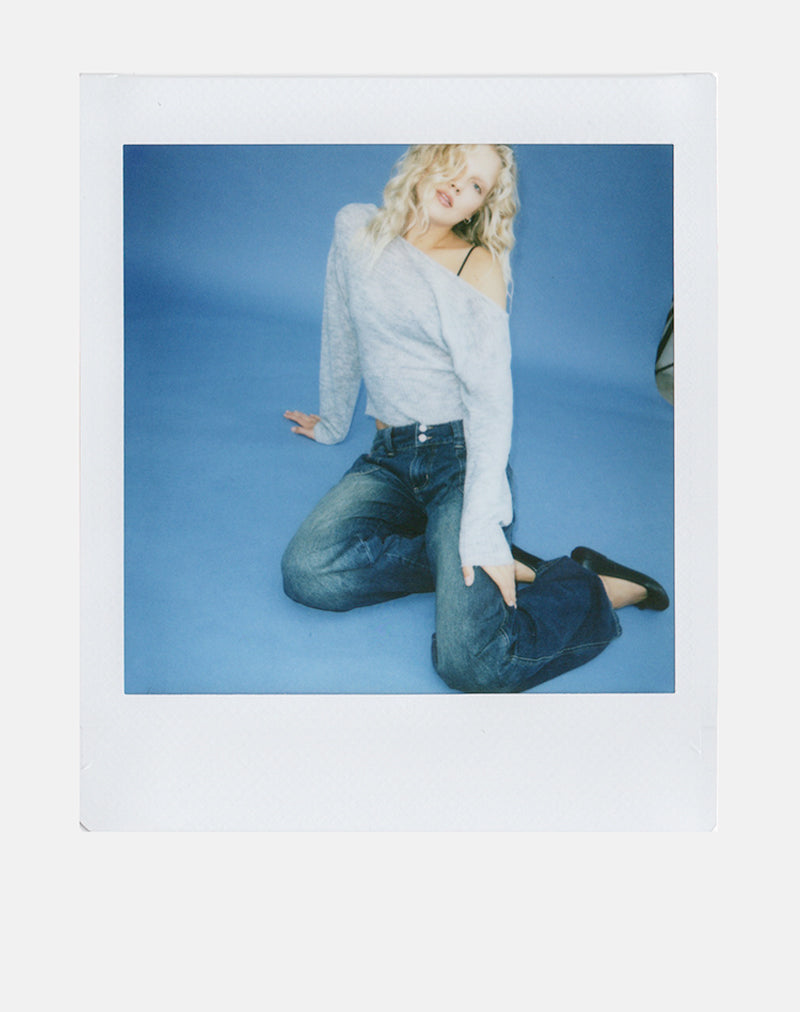 Afbeelding van Suena asymmetrische trui in grijs