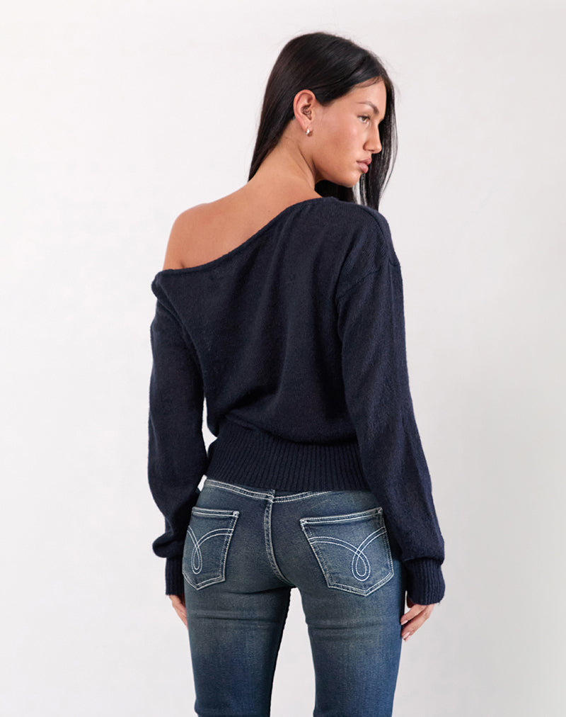 Suena Asymmetrische Trui in Navy