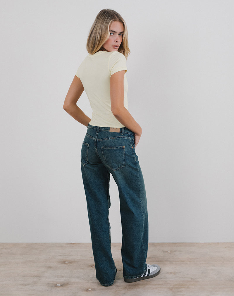 Afbeelding van Sutin T-shirt in Buttermilk met Dear Darlings-opdruk