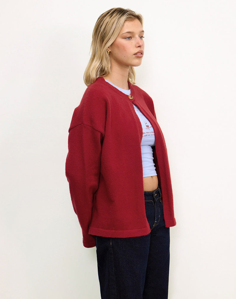 Maureen vest in rood
