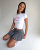 Afbeelding van Sutin T-shirt in wit met I Love Pari-grafiek