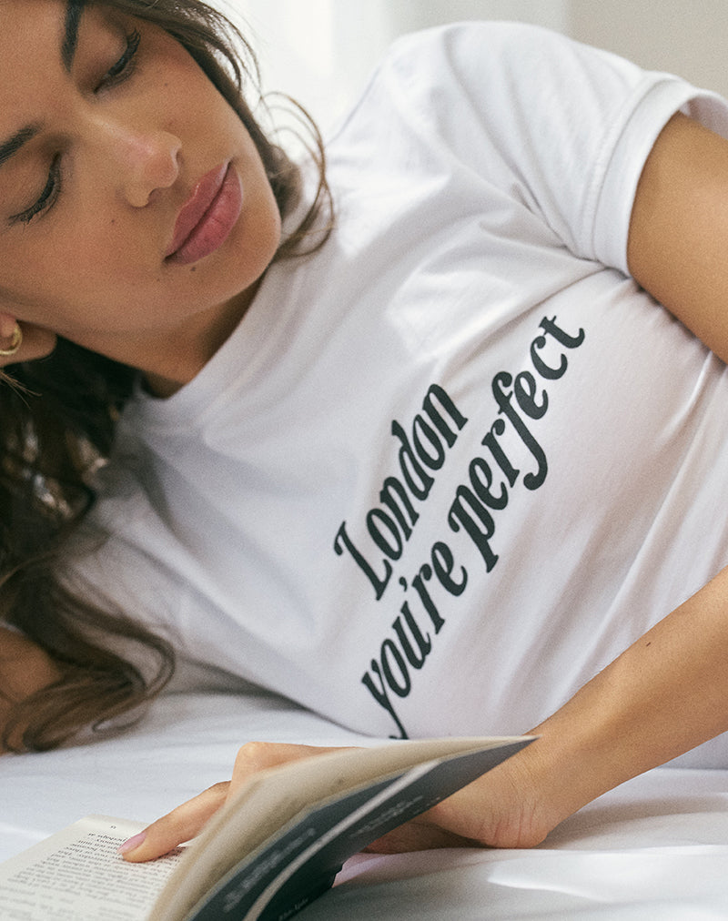 Limited Edition Londen Je bent perfect T-shirt