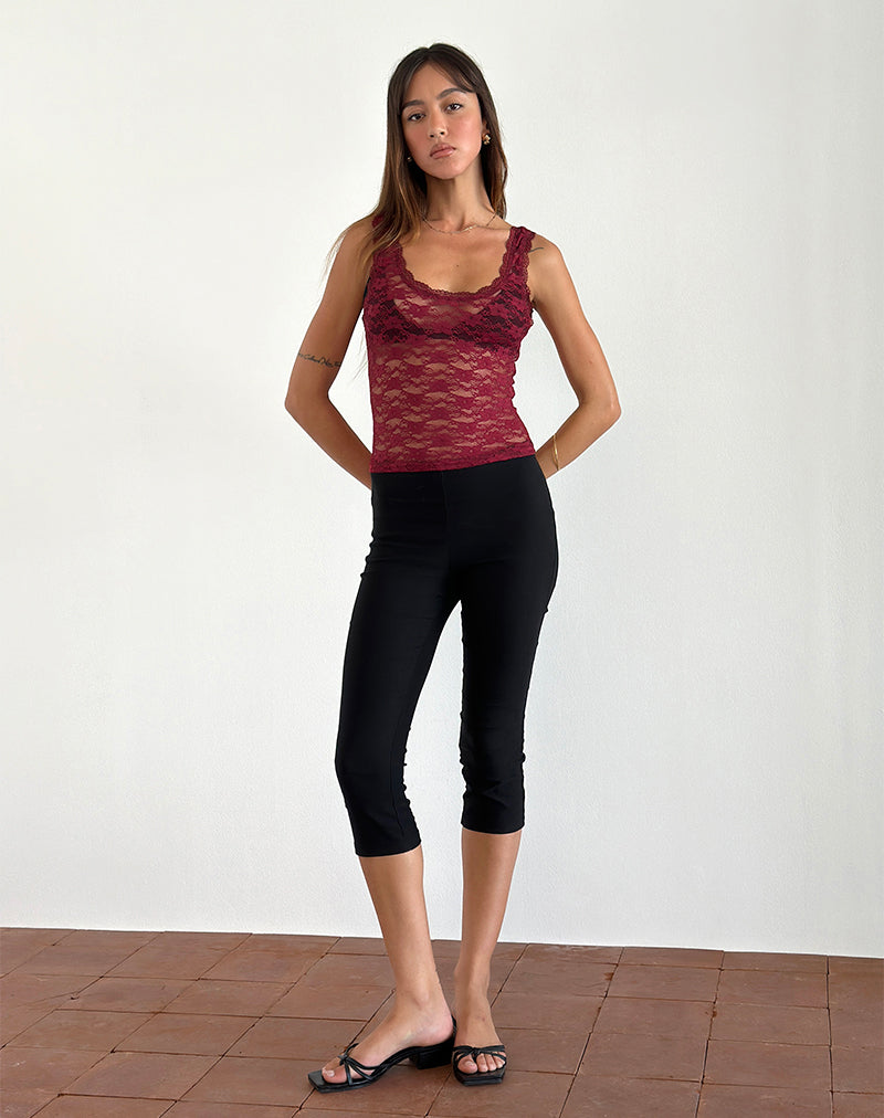 Afbeelding van Tahoa Top in Orchid Lace Burgundy