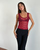 Afbeelding van Tahoa Top in Orchid Lace Burgundy