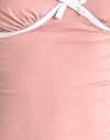Roze dame met witte band