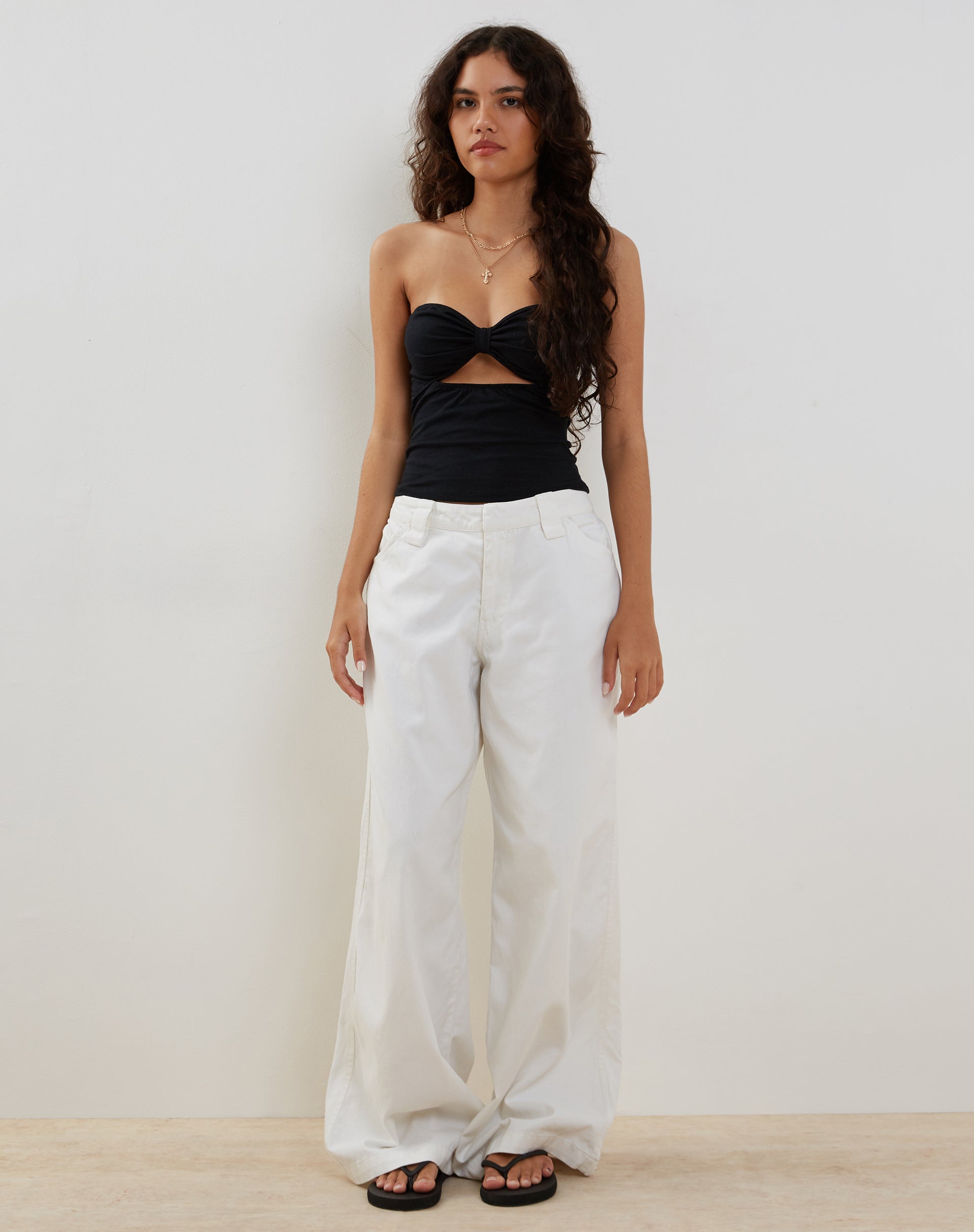 Afbeelding van Tifose Bandeau-twist Top in Zwart