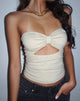 Afbeelding van Tifose Bandeau Twist Front Top in Kokosmelk