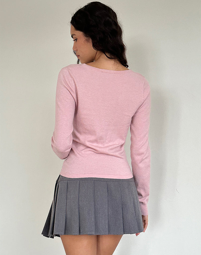 Afbeelding van Tirzah Geborstelde Top in Roze