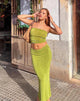 Afbeelding van Tulus Maxi Rok in Lime