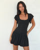 Afbeelding van Toinette Drop Waist Mini Dress in Zwart