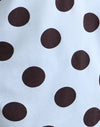 Groot Polka Blauw Bruin