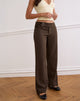 Afbeelding van Tova Tie Tailoring Broek in Chocolade