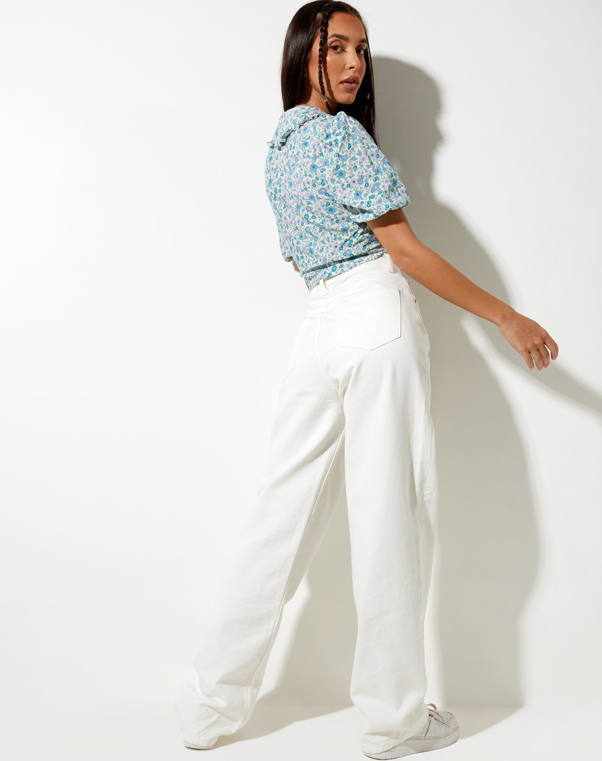 Afbeelding van Tucci Top in Flower Power Blauw