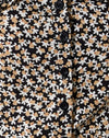 Lente Fling Bloemen Zwart