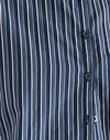 Donkerblauw Indigo Streep