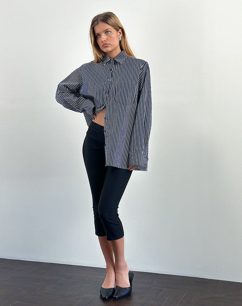 Afbeelding van Turner Overhemd in Mono Stripe Navy