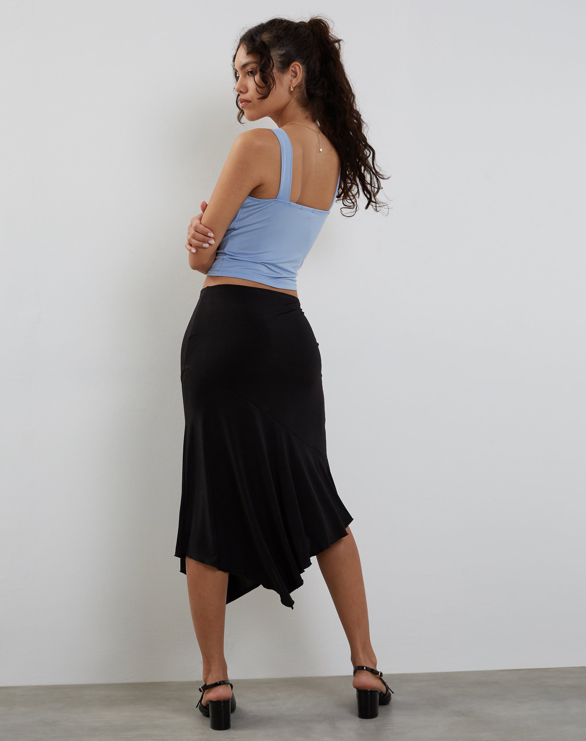 Afbeelding van Ulani Crop Top in Korenbloemblauw
