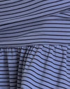 blauw met zwarte streep